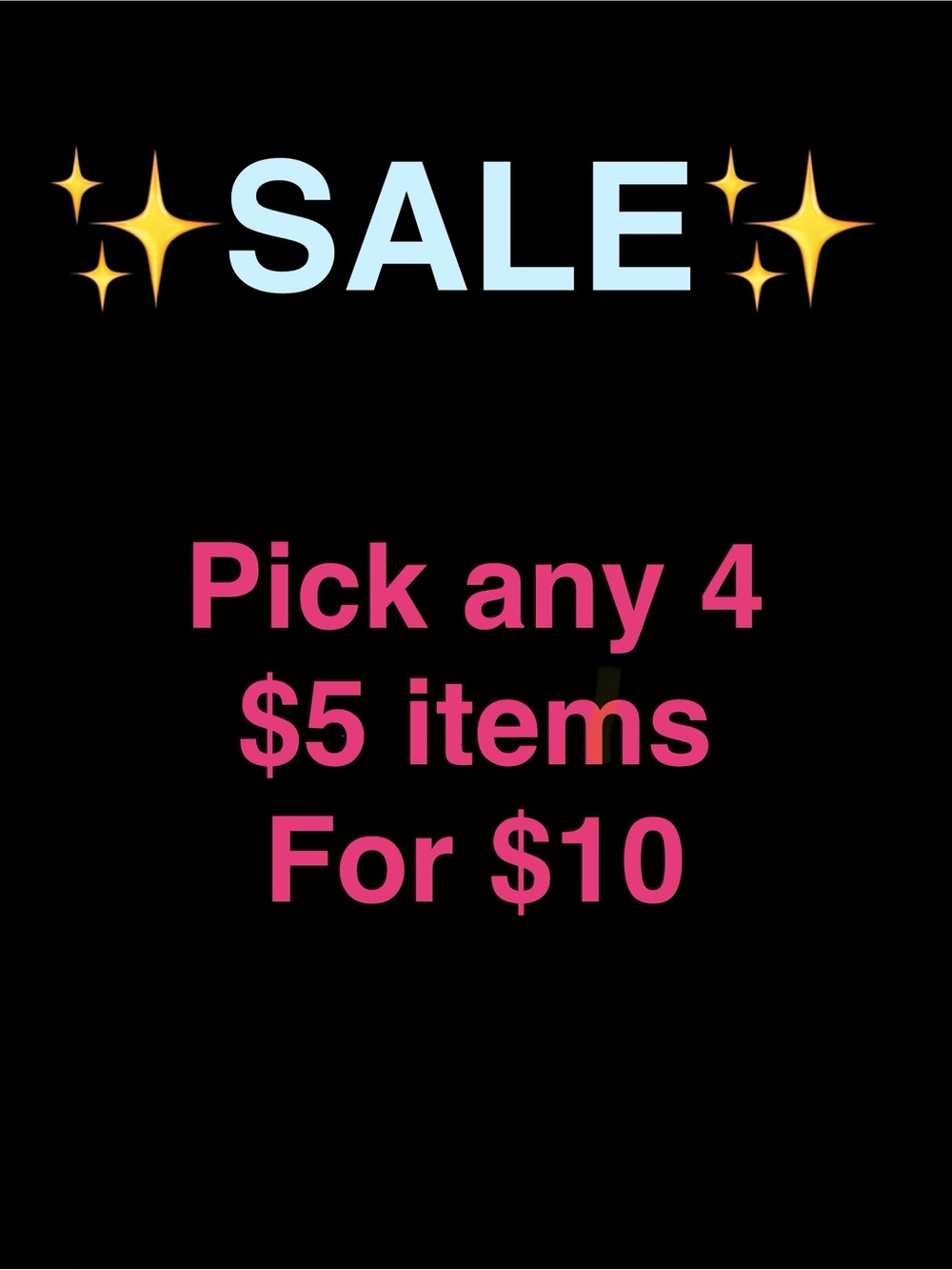 SALE - on all $5 items!!